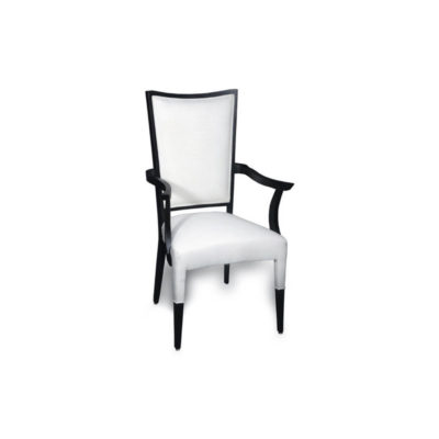 Agustin Upholstered Dining Chair with Arms Side