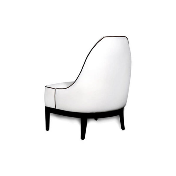 Eddison Armless Upholstered Accent Chair Back View