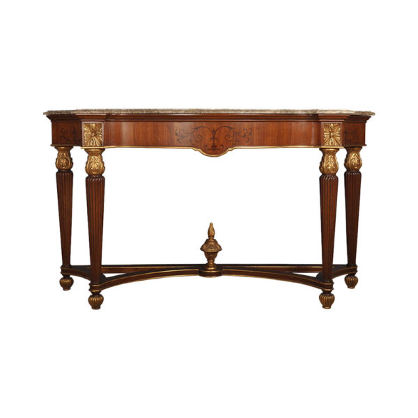Edmund Elegant Style Marble Top Console Table
