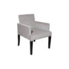 Edmund Upholstered Square Arm Chair with Wooden Legs 1
