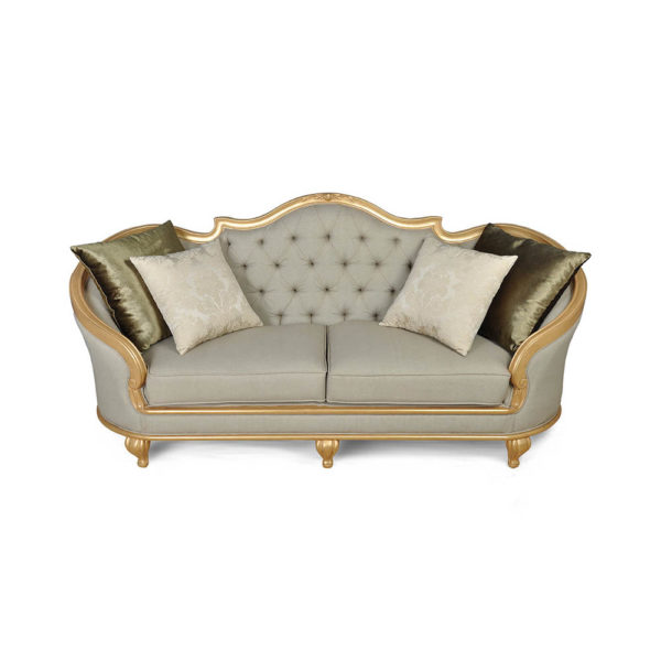 Elegant Gilded French Sofa Cushions