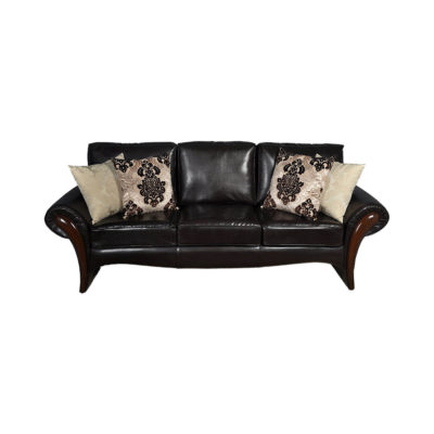 Elegant Living Room Leather Sofa Cushions Sofa