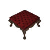 English Button Tufted Luxury Velvet Footstool Ottoman 8