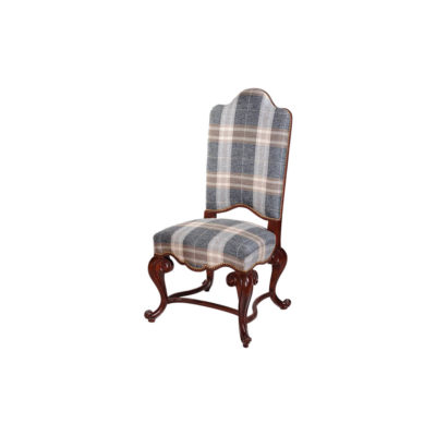 English Dining Chair with Upholstery Luxury Fabric
