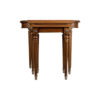 French Marquetry Nest Side Table 9