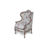 French Style Wing Back Chair Gray 1