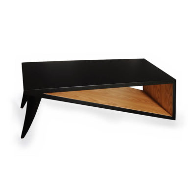 Jayden Black Lacquer Coffee Table Top View