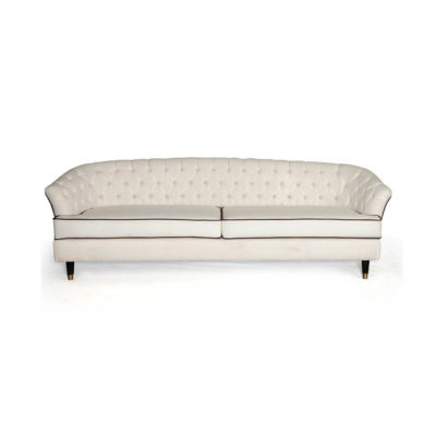 Lars Upholstered Two Seater Button Back Sofa