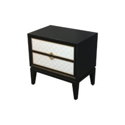 Levi Two Drawer Wooden Bedside Table