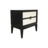 Levi Two Drawer Wooden Bedside Table 8