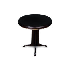 Malte Round Wooden with Gold Frame Side Table Round Top