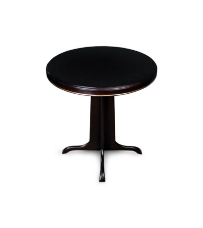 Malte Round Wooden with Gold Frame Side Table Round Top