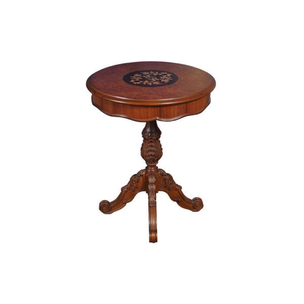 Marquetry Top Side Table