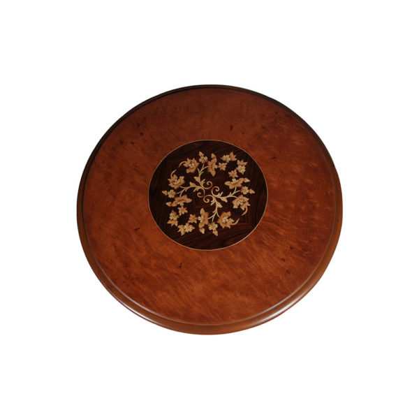 Marquetry Top Side Table