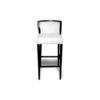 Milo Upholstered Bar Stool with Arms and Curved Back 1
