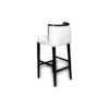 Milo Upholstered Bar Stool with Arms and Curved Back 6