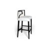 Milo Upholstered Bar Stool with Arms and Curved Back 3