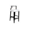 Milo Upholstered Bar Stool with Arms and Curved Back 2
