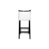Milo Upholstered Bar Stool with Arms and Curved Back 5