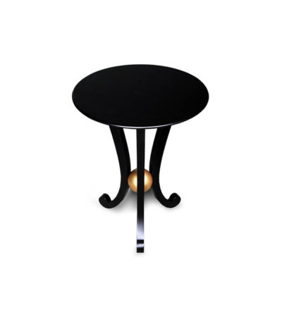 Moritz Circular Black 3 Legged Side Table
