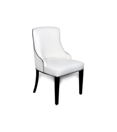 Santino Upholstered Button Back Dining Chair Beside View