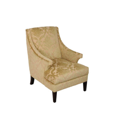 Windsor Upholstered Patterned Armchair Side View