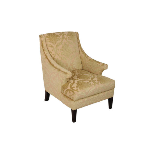 Windsor Upholstered Patterned Armchair Side View