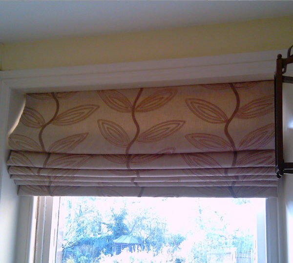 Lined and Interlined Roman Blind