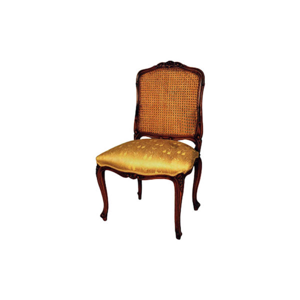 Classic Style Dining Chair with Luxury Handmade Rattan Back