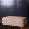 Audrey Tufted Upholstered Ottoman 8