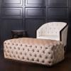 Audrey Tufted Upholstered Ottoman 6