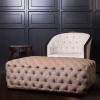 Audrey Tufted Upholstered Ottoman 3