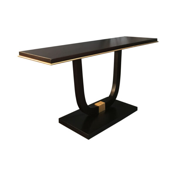 August Curved Leg Console Table Gold