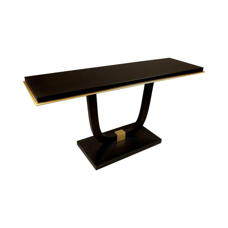 Wood Tables | Black Curved Leg Console Table | Englanderline