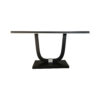 August Black Curved Leg Console Table 11
