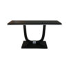 August Black Curved Leg Console Table 12