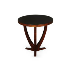 Austin Circular Cross Leg Wood Top Side Table