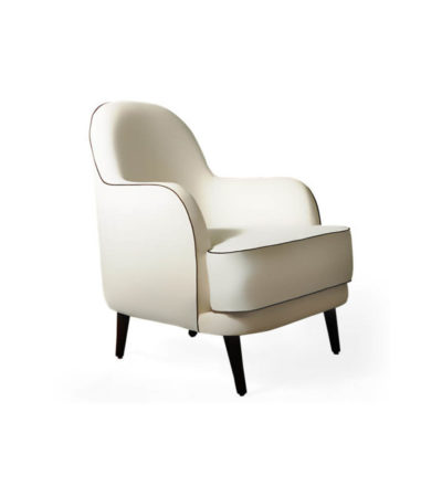 Declan Upholstered Highback Armchair Right Side View