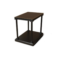 Marshal Rectangular Side Table with Shelf