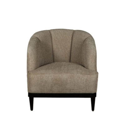 Romans Upholstered Strip Round Armchair