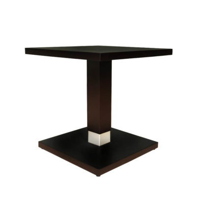 Scena Square Small Dark Wood Side Table