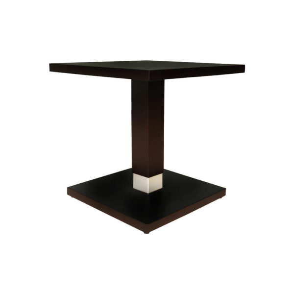 Scena Square Small Dark Wood Side Table