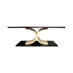 Sintia Contemporary Wood Coffee Table Front View