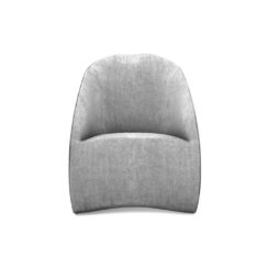 Alicia Upholstered Curved Tub Accent Chair
