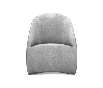 Alicia Upholstered Curved Tub Accent Chair