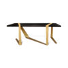 Anais Coffee Table with Gold Stainless Steel Legs 4