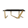 Anais Coffee Table with Gold Stainless Steel Legs 3