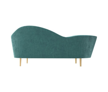 Avril Upholstered Sofa with Curved Back View