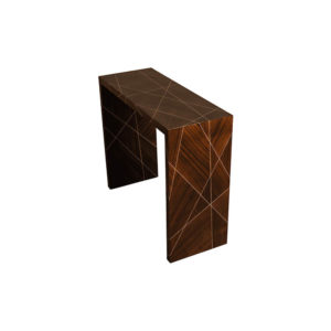 Duarte Dark Brown Console Table Beside View