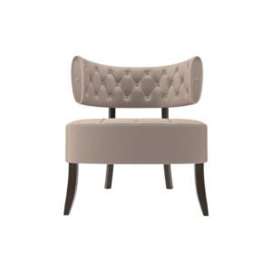 Kathy Upholstered Winged Tufted Accent Chair